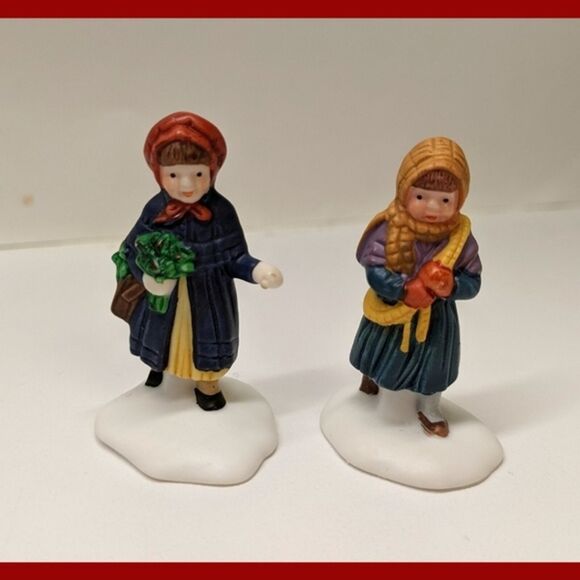 Dept 56 'Bringing Home The Yule Log' Dickens Village #5558-1, Vintage, MINT - Picture 3 of 5